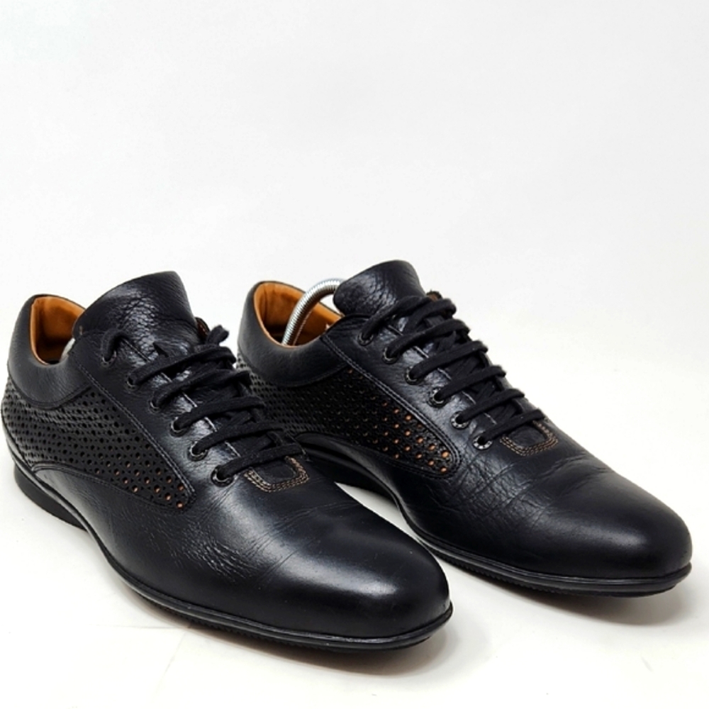 John Lobb Aston Martin Black Classic Leather Elegance